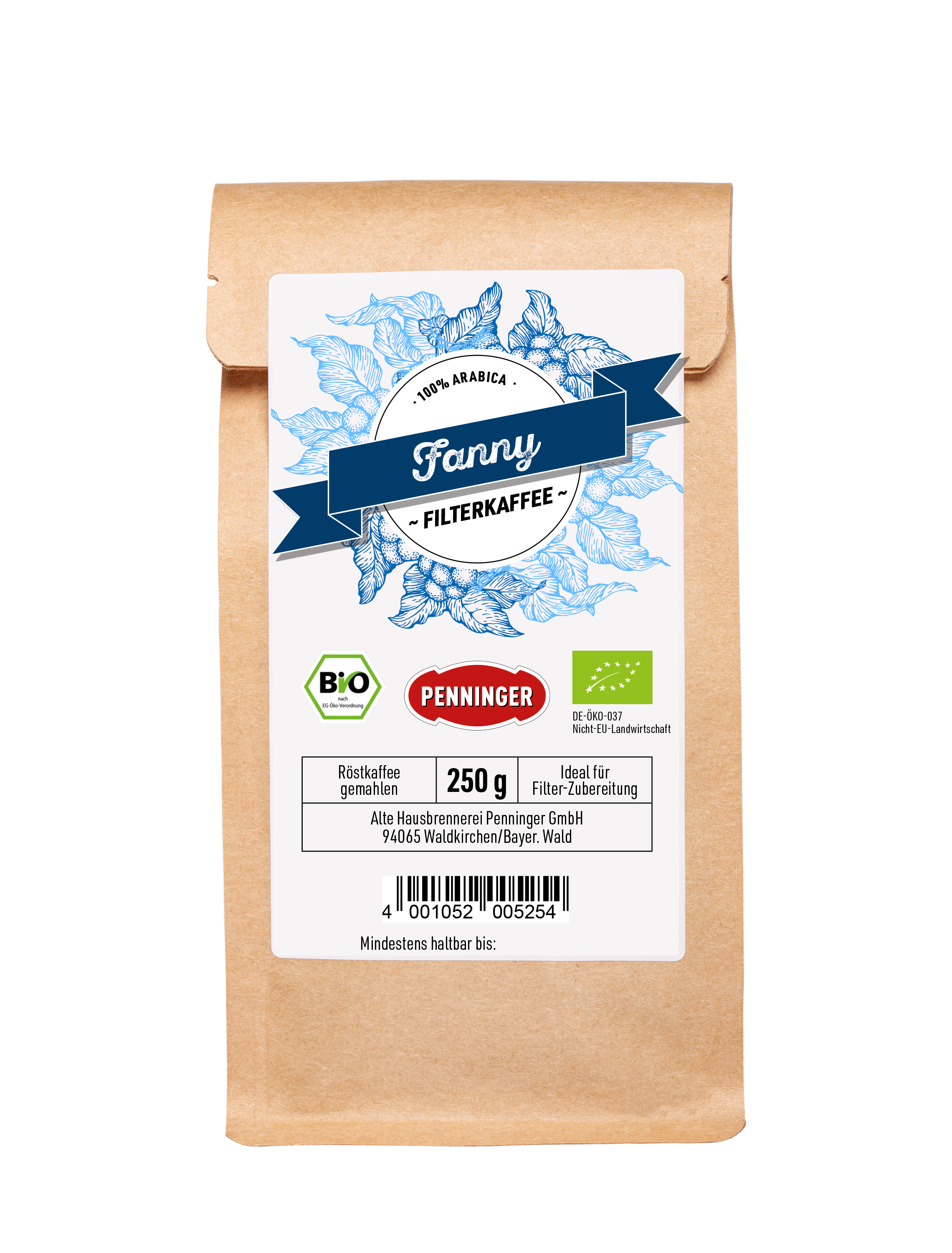 Bio-Filterkaffee Fanny 250g Gemahlen 